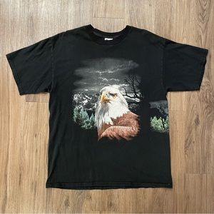 Double Sides Eagle Graphic Shirt